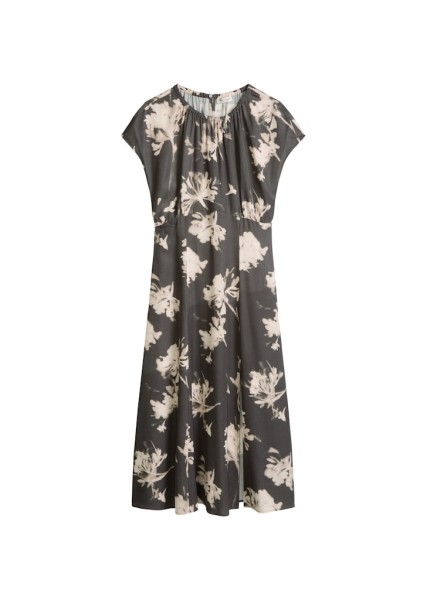 Ärmelloses Print-Kleid flared