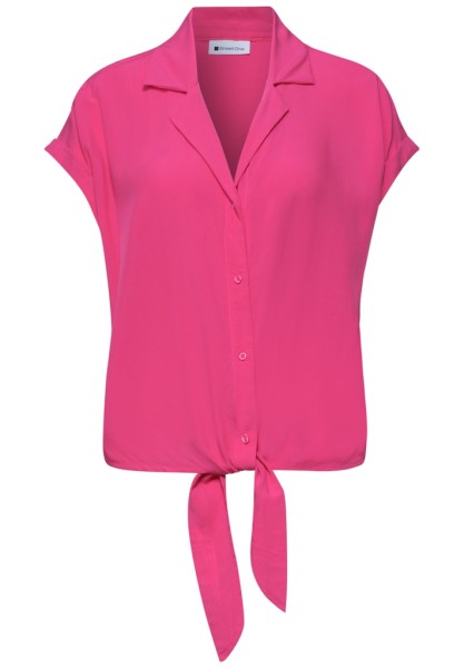 Dropped Shoulder Bluse mit Bowling-Kragen