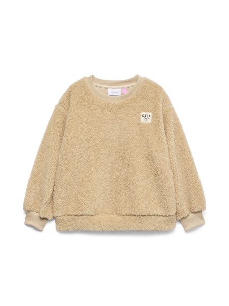 VMHANNAH LS TEDDY TOP WVN GIRL