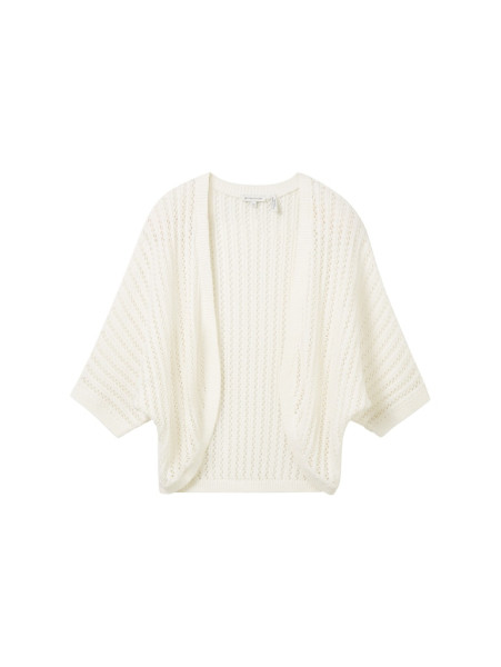 Kurzer Strick Cardigan aus Bio-Baumwolle