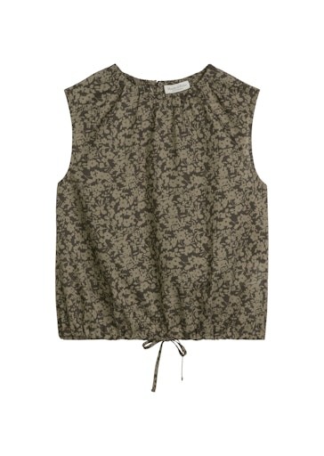 Gemustertes Blusen-Top cropped