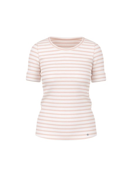 Ringel-T-Shirt aus Baumwoll-Ripp