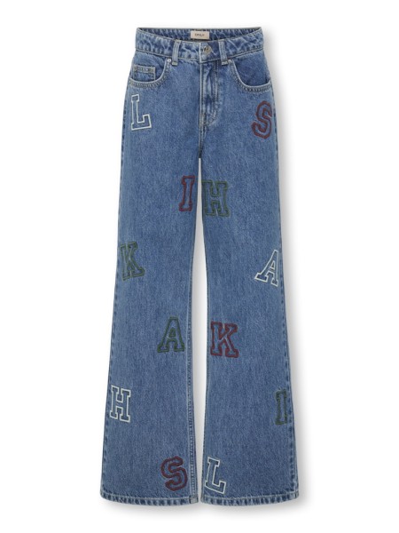 KOGJUICY HW WIDE LEG COLLEGE JEANS DNM