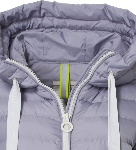 Jacke mit angeschnittener Kapuze