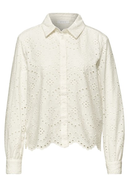 Langarm Bluse mit Shiffleymuster
