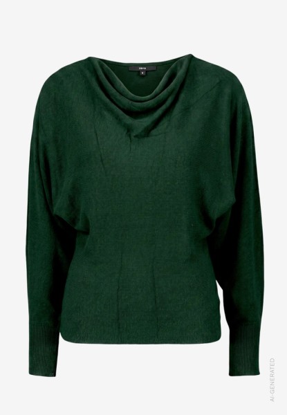 Strickpullover mit Fledermausärmeln
