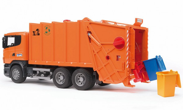 BRUDER SCANIA R-Serie Müll-LKW (orange)