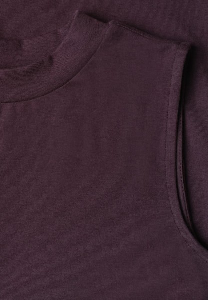 Basic Top mit Turtle Neck in Unifarbe