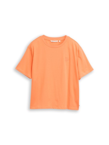 Boxy Fit T-Shirt mit Stickerei