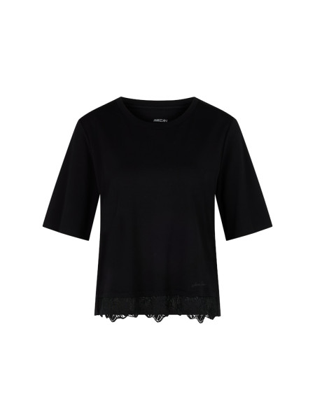 T-Shirt mit filigraner Spitze