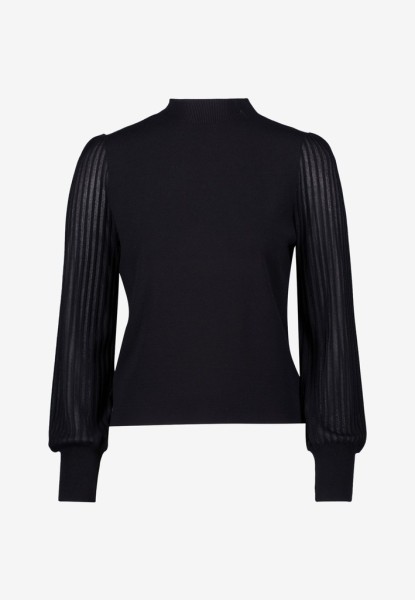Damen Pullover mit transparenten Ärmeln