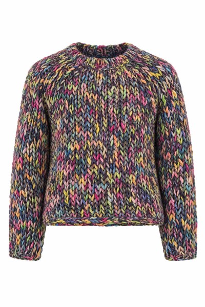 Multicoloured Mock Neck