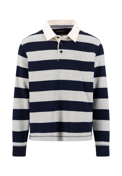 Rugby Polo, structured striped
