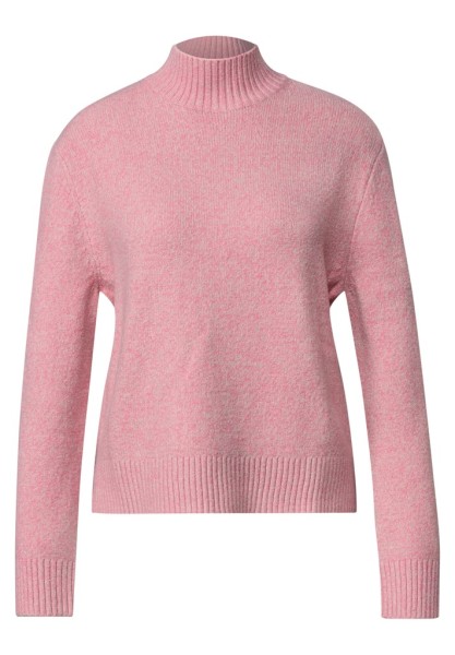 Mouliné Pullover mit Turtle Neck