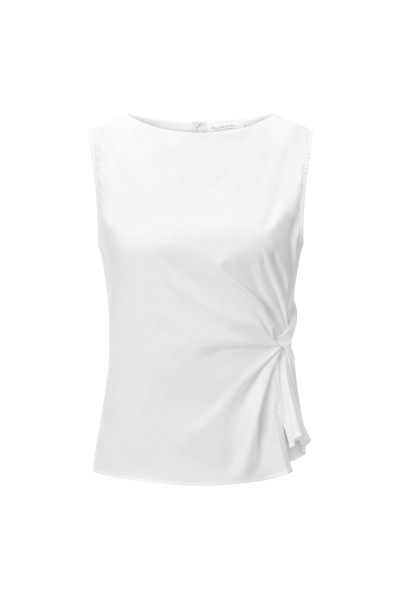 Cotton blouse with knotted detail