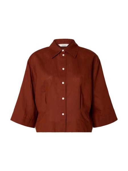 SLFCLEO REGULAR 3/4 CROPPED SHIRT B