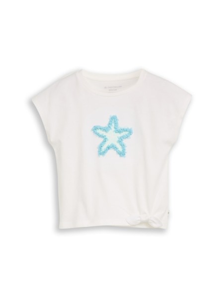 T-Shirt mit Knoten-Detail