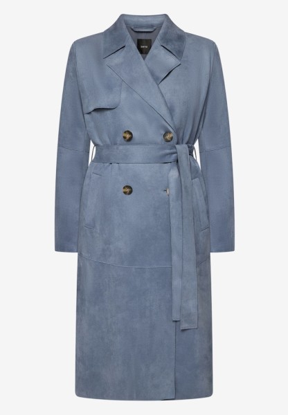 Mantel in Lederoptik