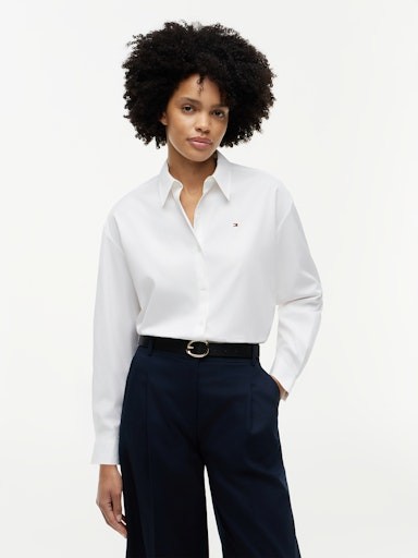 SUMMER POPLIN LS BOXY SHIRT