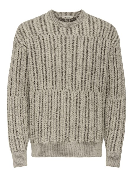ONSFILL RLX LS CABEL CREW KNIT