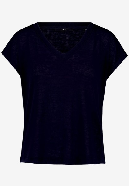 Basic-T-Shirt mit V-Ausschnitt