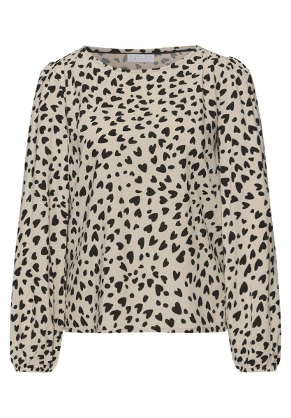 Bluse mit Herzmuster