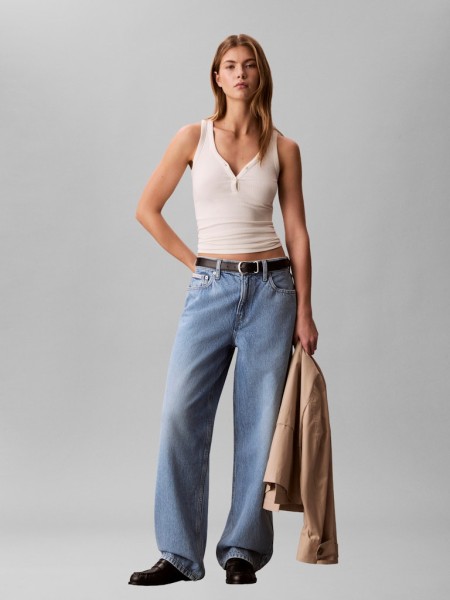 RELAXED BARREL JEAN SAGE STONE