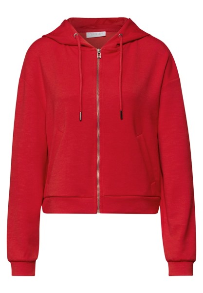 Sweatjacke im verkürzten Schnitt