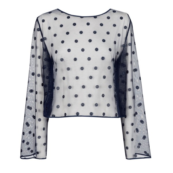 AVERO velvet blue Top ohne Cup