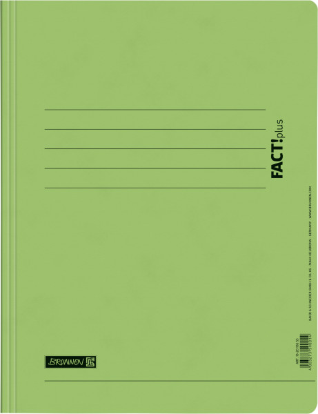 Brunnen 102010653 Schnellhefter FACT!plus (A4, aus Karton) hellgrün