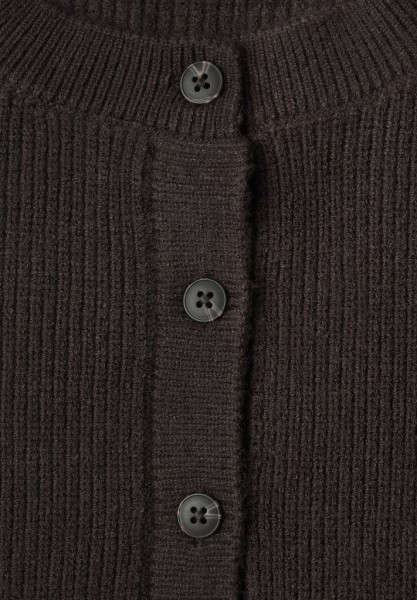 Strickweste mit Rundhals und Knopfleiste