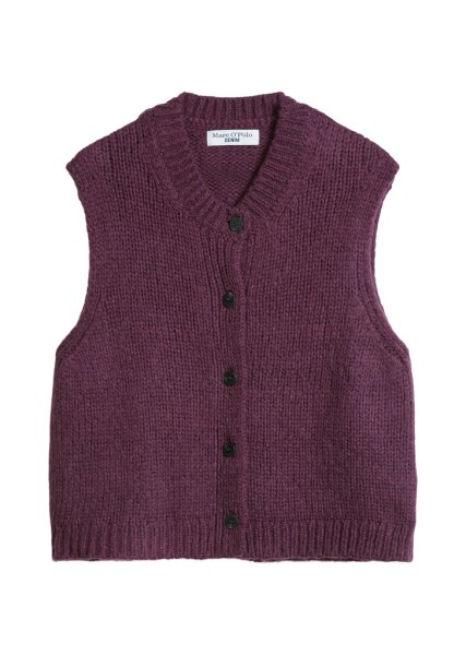 Ärmelloser Cardigan cropped