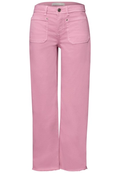 Straight Leg Jeans mit Saumdetail