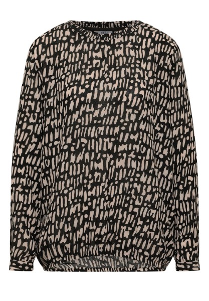 Bluse mit Smock-Ausschnitt