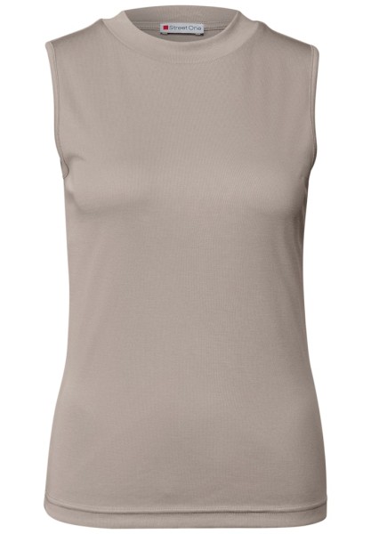 Silk-Look Rippstruktur-Top