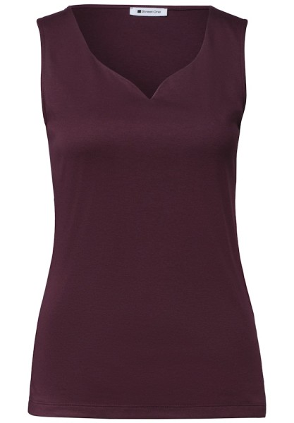 Basic Top mit Herzausschnitt