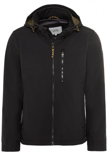 Softshell-Jacke mit abnehmbarer Kapuze