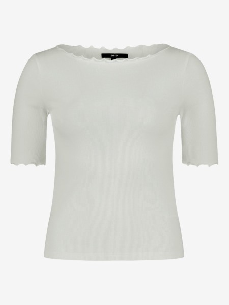 Halbarm-Shirt mit U-Boot-Ausschnitt