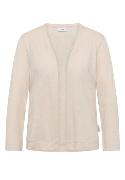 Offene Jacke in Unifarbe mit 3/4-Arm
