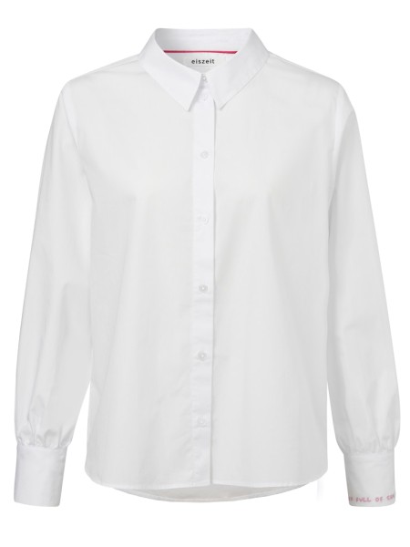 Bluse Hemdkragen 1/1 Arm Druck