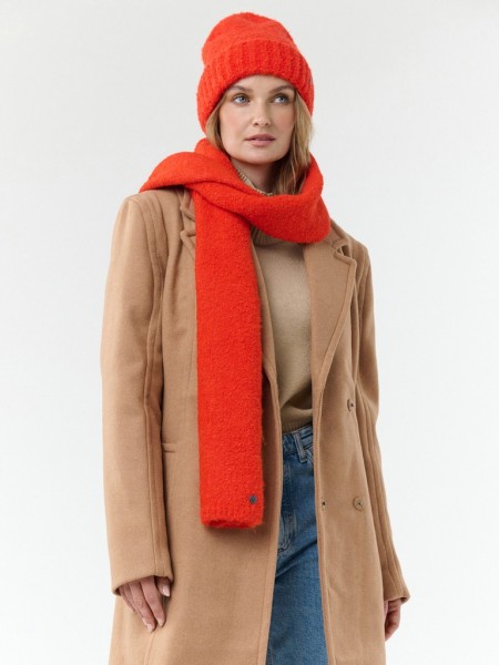 recyceltes Polyester Kopfbedeckung Einfarbige, kuschelige Strickmütze