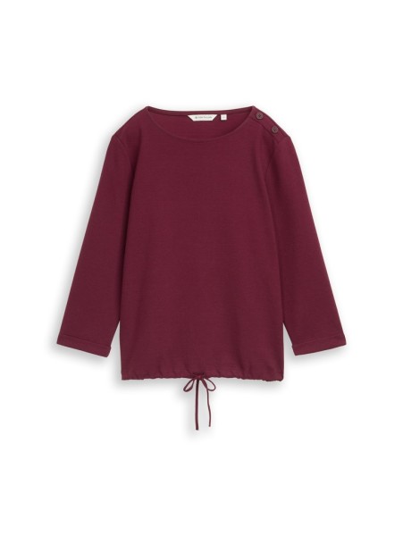 Langarmshirt mit Knopf-Details
