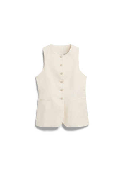 LONG LINEN BLEND VEST