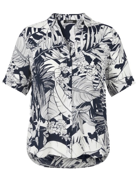 Bluse Kragen 1/2 Arm Druck