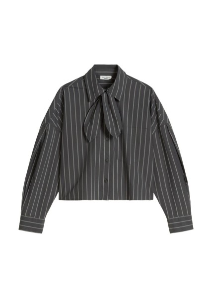 Gestreifte Schluppen-Bluse regular