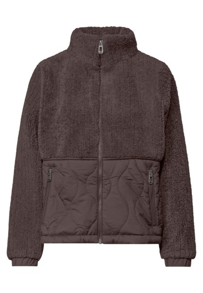 Teddy-Jacke mit Softshelldetails