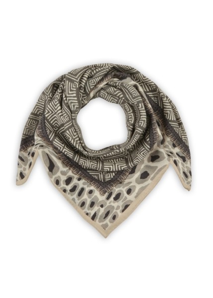 Premium Tuch aus hochwertiger Wolle mit Ethnoprint