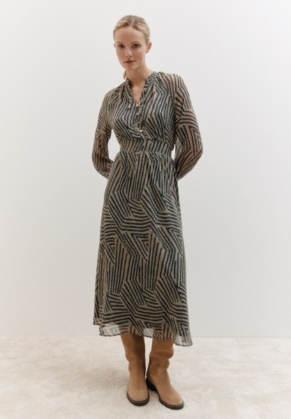 Maxi-Chiffonkleid mit Print