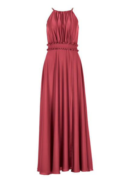 Abendkleid aus nachhaltigen Satin