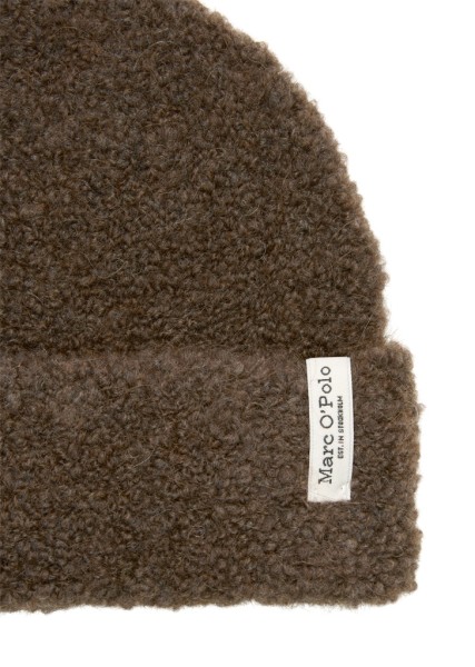 Bouclé-Strickmütze